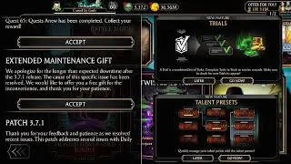 MK mobile Update 3.7.1 Compensation rewards