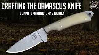 Crafting the Damascus Knife 2001 B | Complete Manufacturing Journey | Knives Ranch