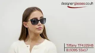 Tiffany TF 4105HB TF4105HB Sunglasses on a 360 turntable and model.