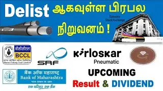 BANK OF MAHARASHTRA , KIRLOSKAR, NLC INDIA, BCCL IPO UPDATE, KEI INDUSTRIES LTD, TIPS MUSIC LTD, SRF