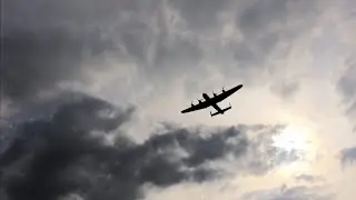 Canadian lancaster bomber flyover Bournemouth Airport