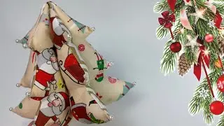 Как сшить лоскутную новогоднюю ёлку 🎄 | Идеи для праздничного декора и подарков своими руками