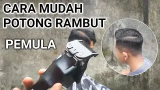 Tips Potong Rambut Pria Mudah sekali | Side Part Haircut Tutorial beginners