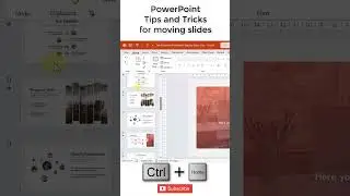 Move slides using Shortcut  #powerpoint #shortcut #youtubeshorts #shorts #powerpointshortcuts