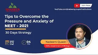 Tips to Overcome the Pressure and Anxiety of NEET - 2021 | 30 Days Strategy | 1 Month Strategy