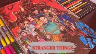 Stranger Things Season 5 Poster Speed Drawing 🔥|Fan Art🔥💝||
