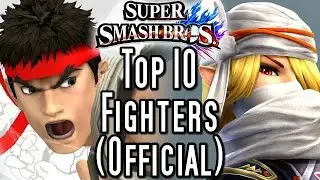 Super Smash Bros TOP 10 FIGHTERS - Official Tier List (Wii U)