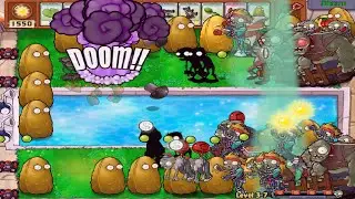 Plants vs Zombies Hack Mod 4 Doom Cat Super Strong vs 1000 Heavy Zombies
