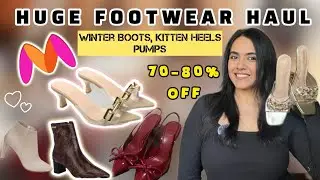 *HUGE* Myntra Footwear Haul👠👢Winter Boots, Office heels, Party heels & more | Myntra Sale 80% Off