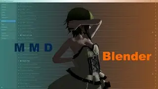 Как импортировать MMD модели и движения в Blender