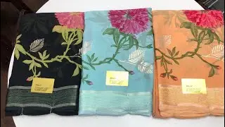 Beautiful Party & Regular wear #sarees #georgette & #silk #live @sailajasilks 9849553901