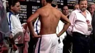 Boxeomundial Kelly Pavlik - Sergio Martinez Official Weighin