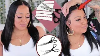 Glueless Lace Cut Using Pinking Shears Scissor ✨13x4 Vs 13x6 Whichs Best Blunt Bob