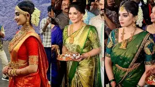 കല്യാണ സാരിയിൽ അമ്മയാണോ രണ്ട് മക്കളാണോ സുന്ദരി ആയിട്ടുള്ളത് 😍 | Asha Sharath Daughter Wedding #new
