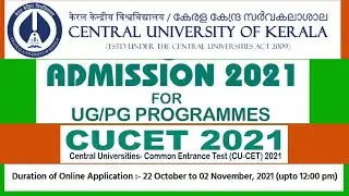 CU Kerala Counselling Registration | Last Date 02.11.2021