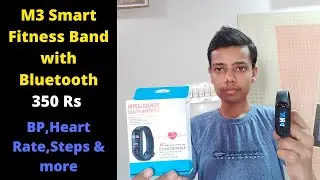 Review M3 Smart Fitness Band With Bluetooth (Heart Rate, BP Meter, Steps...) | JB Tech Tricks