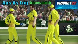 cricket 22 gameplay Xbox Series S - Aus Vs Eng(Five5 Match)