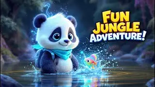 Fun Jungle Adventure | Cute Panda & Magic Fish Story for Kids | Hindi Cartoon | 4K Animation