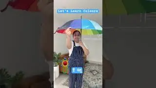 Rango ke Naam Seekho 🎨 | Learn Colours with Umbrella 🌈 | Hindi & English Kids Learning