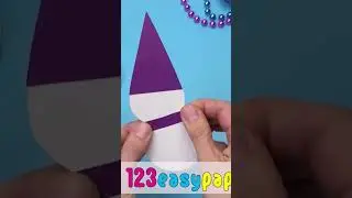 easy paper snowman #paper #crafts #diy