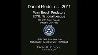 2024 25 Daniel Medeiros Highlights (Palm Beach Predators/Palm Beach United)