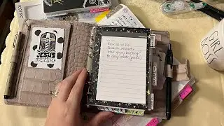 Planner Flipthrough - VDS A6 Rings: Matte Croco Stardust