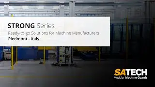 Perimeter Machine Guarding Installation on a Robotic line: Satech STRONG Series