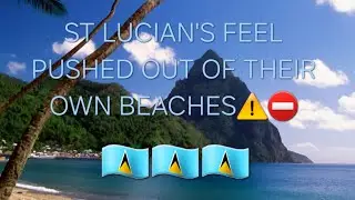LOCAL ST. LUCIAN'S PROTEST ON BEACH 🏖🌴🏝🇱🇨🇱🇨🇱🇨