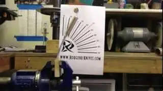 Knife makers bend test of O1 tool steel