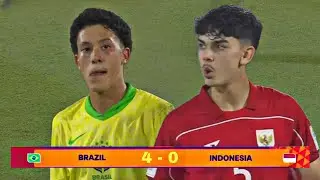 FULL HIGHLIGHT INDONESIA U-17 VS BRAZIL U-17 !! WORLD CUP QATAR 2025 U-17 | TIMNAS INDONESIA FANSCAM