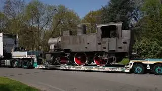 La locomotiva 835.047 dall'Autodromo di Monza torna a Milano Smistamento