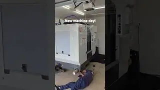 New machine day! Haas mini mill #haas #cncmachine #cnc