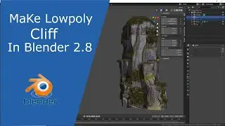Make Lowpoly Rock Cliff in Blender 2.8