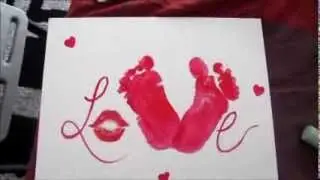 Valentine's day baby craft