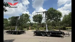 SINOSWAN SL60 Mobile LED Trailer: 6x3m LED, CE-Certified, Smart & Safe for America Outdoor Events!
