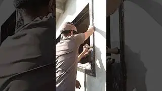 Black granite window frame installation| How to install granite window frame #mydreamhouse