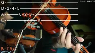 How to play E minor scale on violin | Easy Music Tutorials