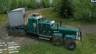 Camión Monstruo 10x10 KRAZ | Doble Remolque en caminos offroad
