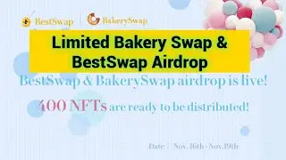 Bakery Swap Airdrop Listed Binance Exchange Very Limited