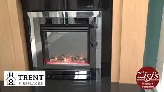 Trent Benidorm surround in clear oak with Celsi Electriflame Acero inset electric fire