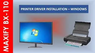 Инструкция по установке принтера MAXIFY BX 110 в Windows.