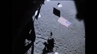 Старт вид из лунного модуля HD Apollo-14 (ускоренно)