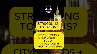 20-Minute Focus Timer 🎹 City Ambience + Piano | ADHD Pomodoro for Study & Work #asmr