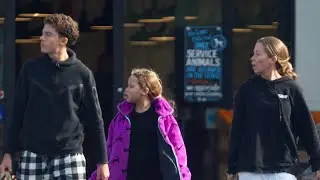 Kendra Wilkinson out with her son Hank Jr. and daughter Alijah