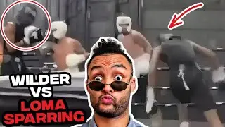 LEAKED! Loma *PUNCHES* Deontay Wilder's DREADS CLEAN OFF his SCALP in SPARRING!