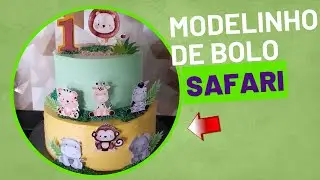 BOLO SAFARI DE ANDAR , LINDO &Eacute; FACIL DE DECORAR