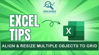 Excel Tips and Tricks - Align and resize multiple objects #exceltips #exceltricks #easylife