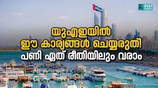 UAE Law: Attention expatriates; These things should not be done in the UAE!
