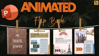 How to Design REALISTIC Animated FLIPBOOK in PowerPoint✈️🔥| REALISTIC FLIPBOOK | PowerPoint Tutorial