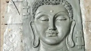 Buddha face with clay | Easy Making Process | you can try at home | goutam buddha face art